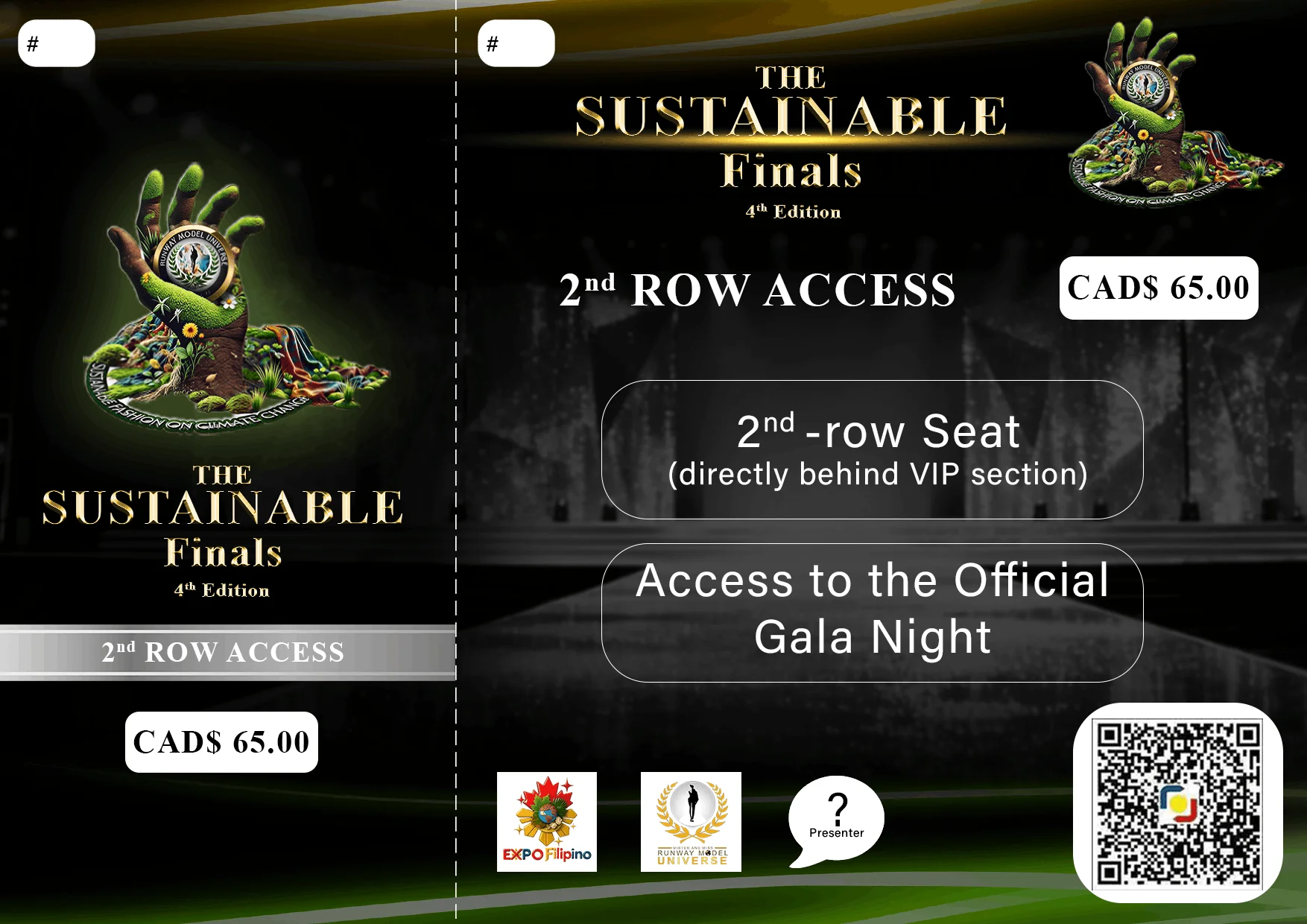 2nd Row Access – Direct Behind VIP Section